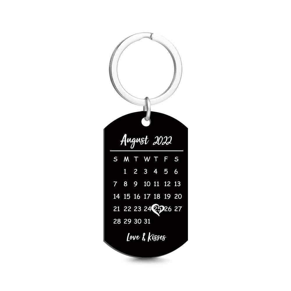 Father's Day Gifts Custom Keychain Photo Calendar Keychain Tag Keychain Personal custom gift
