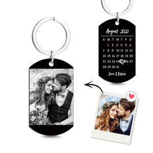 Father's Day Gifts Custom Keychain Photo Calendar Keychain Tag Keychain Personal custom gift