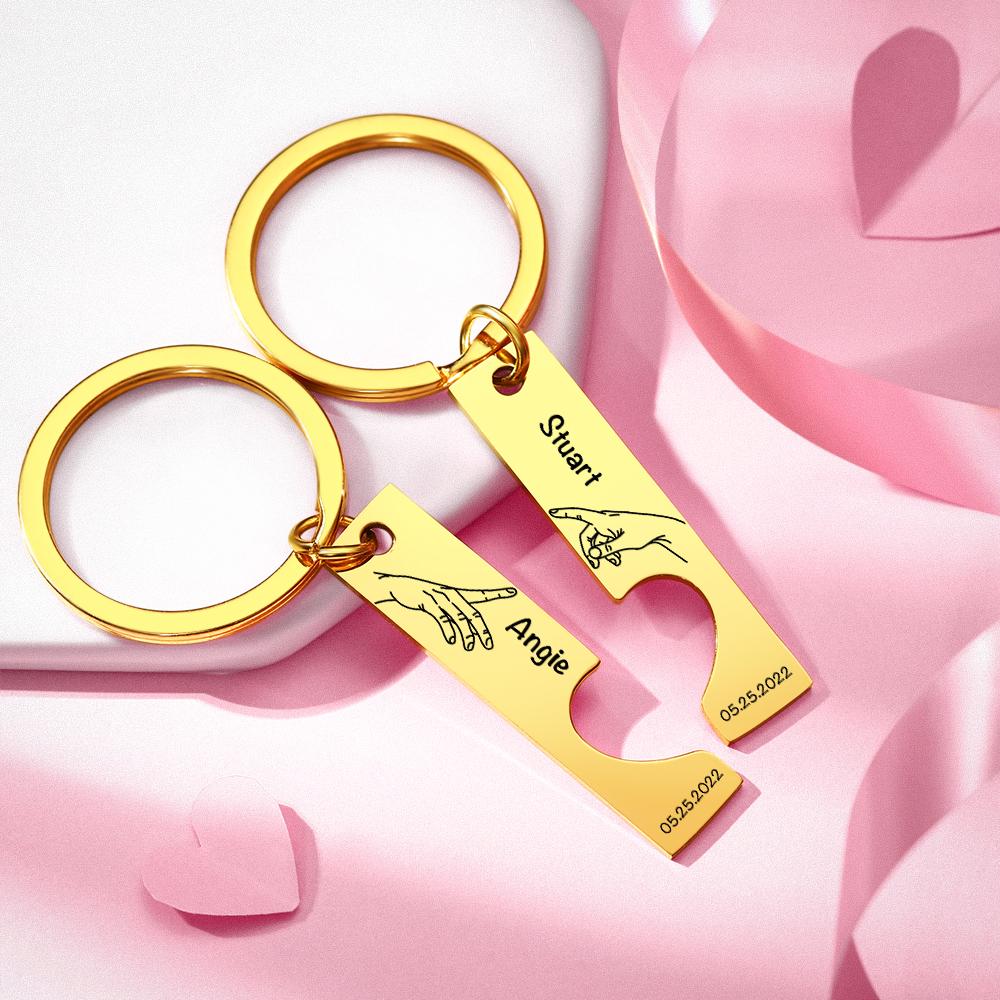 Personalised Spotify Code Keychain - Engraved Stainless Steel Music Gift for Couples