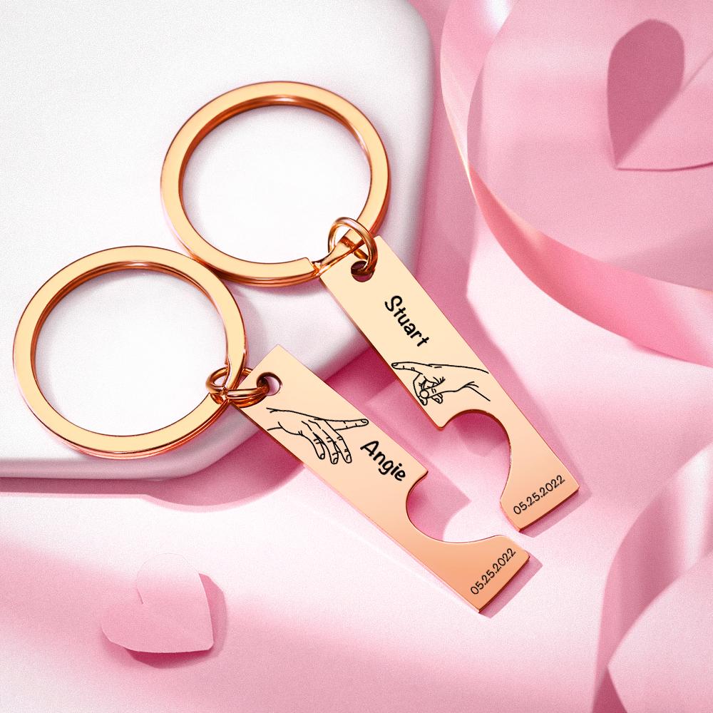 Personalised Spotify Code Keychain - Engraved Stainless Steel Music Gift for Couples