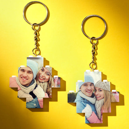 Personalised diamond photo keychain variant B featuring baby picture – durable wipe-clean finish and vivid UV digital print