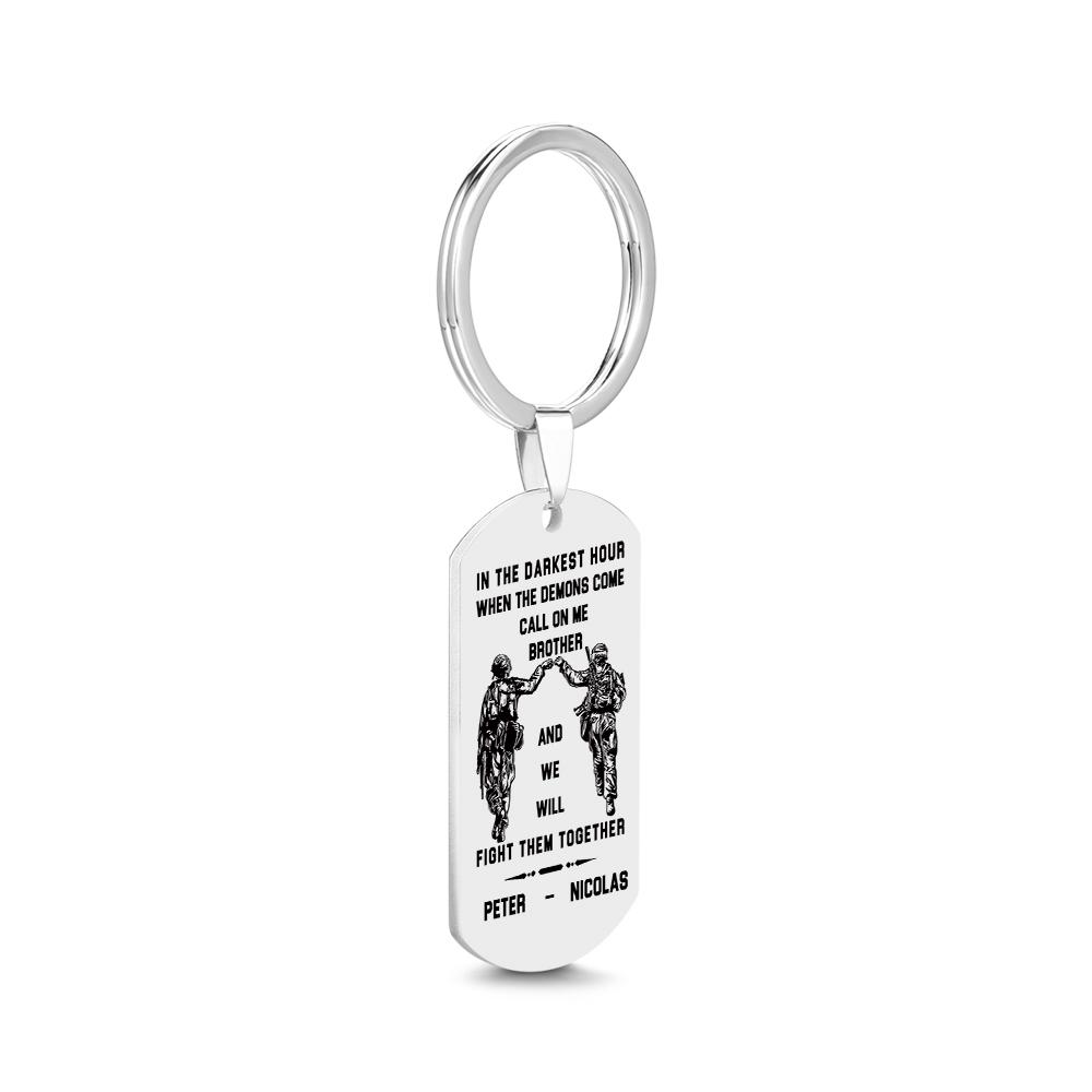 Collection image showing multiple personalised stainless steel tags to highlight customisation possibilities for gifts.