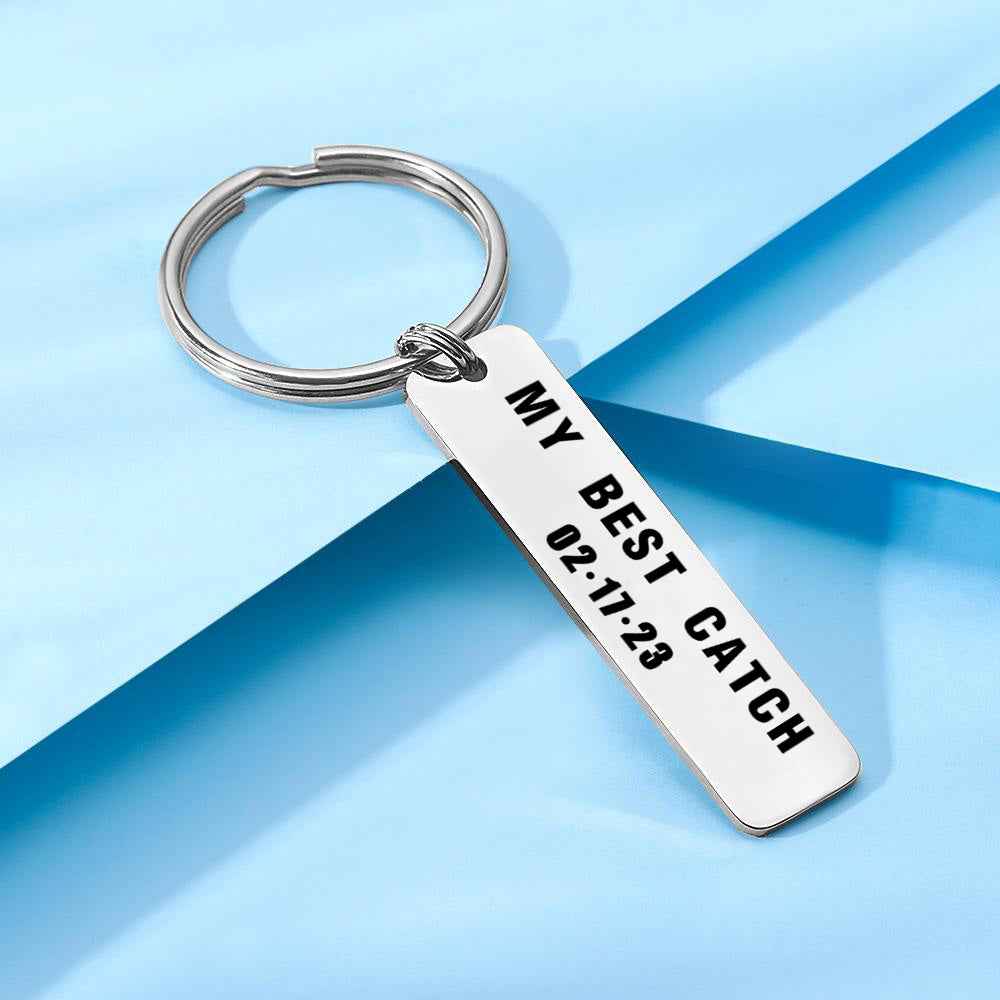 Custom Photo Keychain Custom Name Keychain for Husband Anniversary Gift