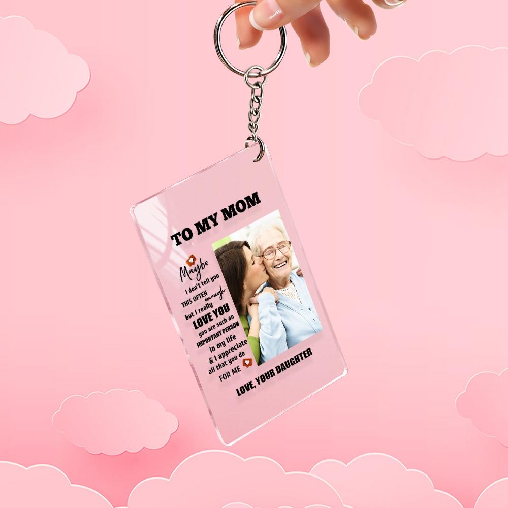 Personalised Mother's Day Gift - Custom Photo Keychain, Plaque & Night Light