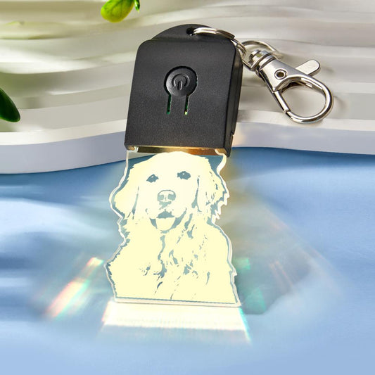 Custom Photo Keychain | Colourful LED Personalised Keyring