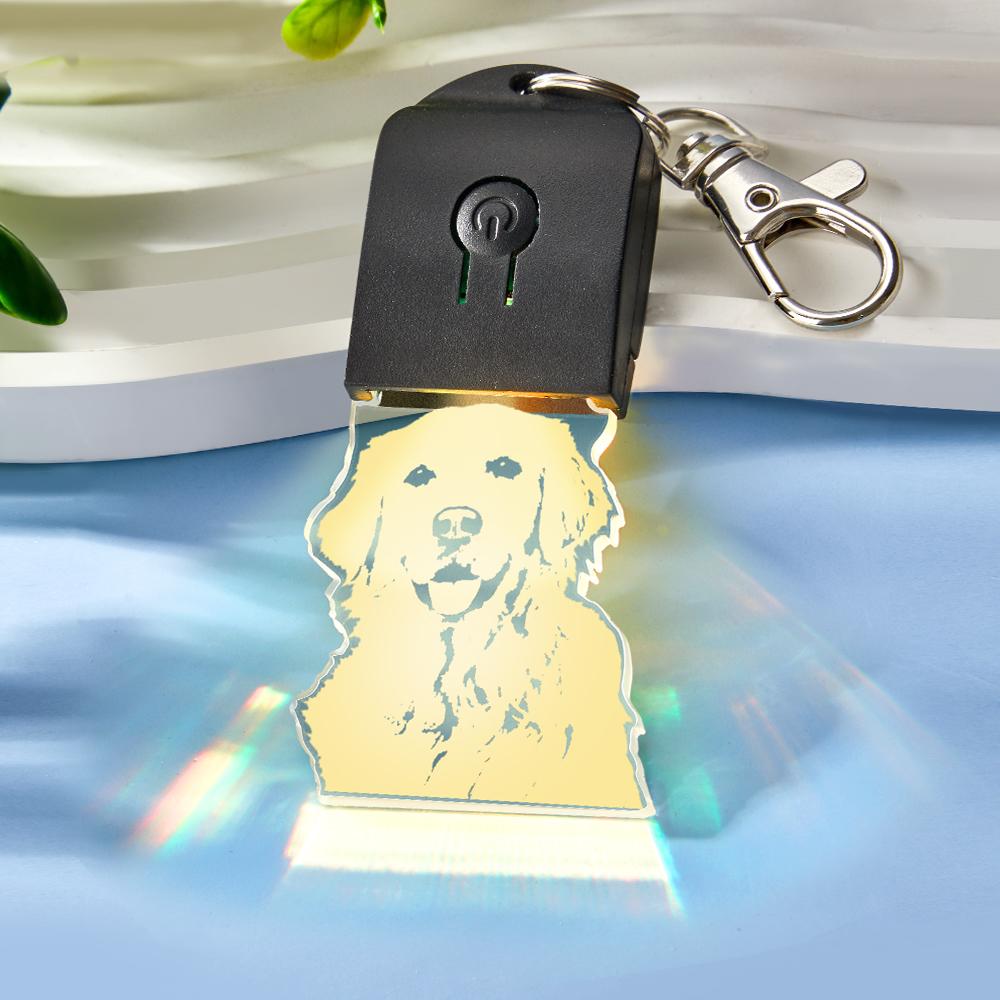 Custom Photo Keychain | Colourful LED Personalised Keyring