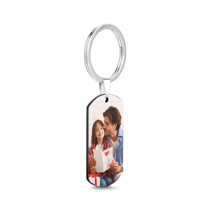 Custom Photo Keychain for Father's Day Gifts If Dad Can't Fix It We're All Screwed Keychain