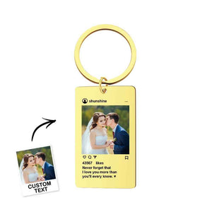 Stainless Steel Custom Photo Keychain All Are Customized Fashion Blessing Keychain