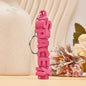 Personalised name keychain attached to a bag zip – colourful 3D printed custom tag for quick luggage identification