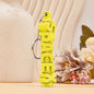 Colour variant B of 3D printed personalised name keychain – eye-catching PLA name tag for keyrings and bags
