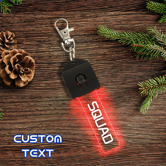 Custom Engraved Flash LED Light Keychain - PhotoOnGifts