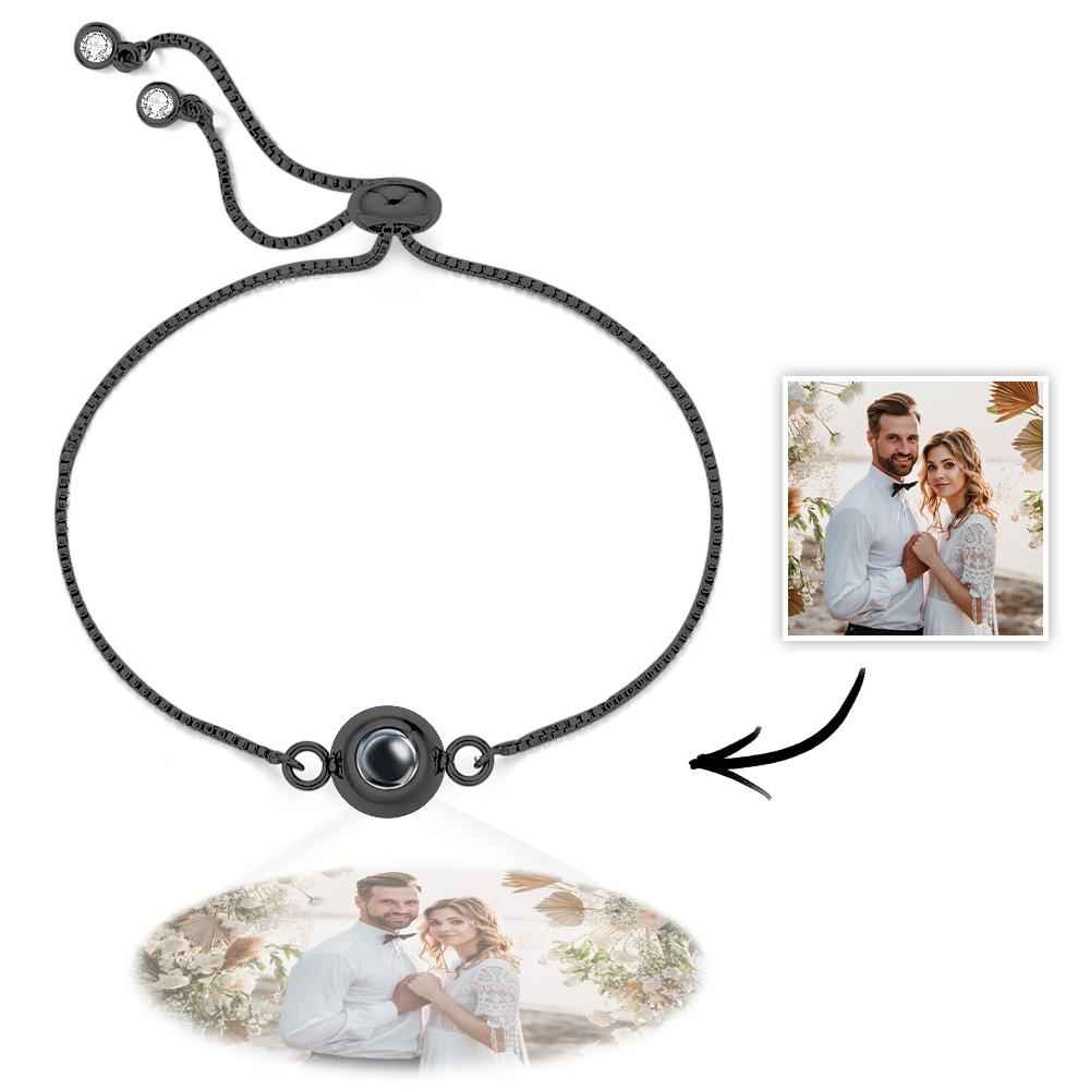Photo Projection Bracelet Personalized Adjustable Bracelet Sweet Cool Anniversary Gift for Her
