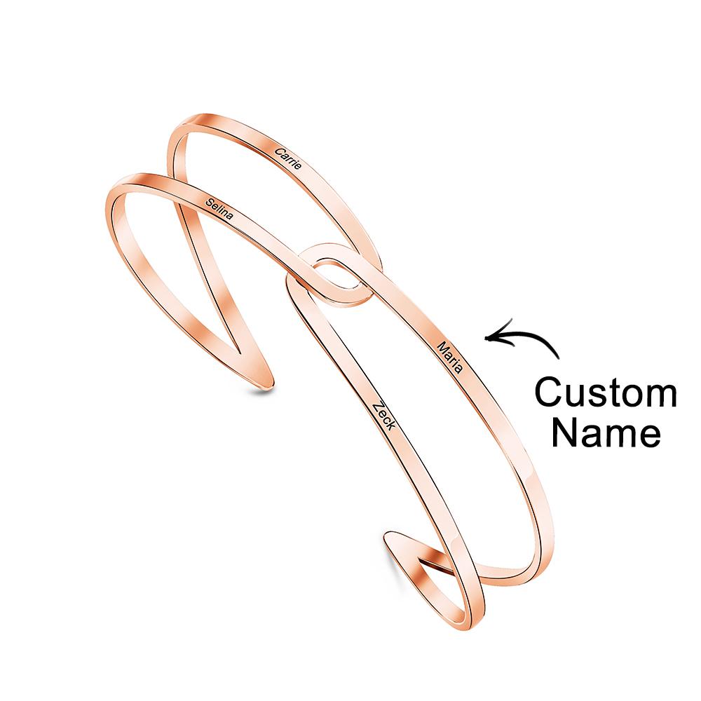 Personalised Adjustable Couple Bracelet | Engraved Bridesmaid Gift