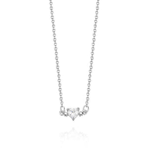 Personalized Heart-Shaped Birthstone Necklace Anniversary Birthday Gift for Her