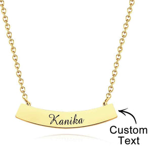 Personalized Stylish Necklace Engraved Pendant Necklace Jewelry for Her