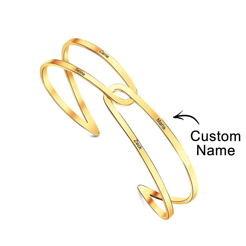Personalised Adjustable Couple Bracelet | Engraved Bridesmaid Gift
