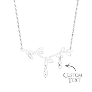 Custom Engraved Necklace Tree Optional Quantity Pendant Trendy Wedding Gifts For Her