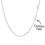 Custom Engraved Animal Paw Shape Initial Necklace – Unique Wedding Gift