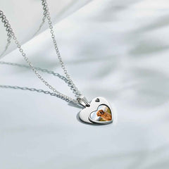 Custom Photo Engraved Necklace Heart Pet Gifts