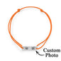 Personalised bracelet displayed in gift box with card — ideal custom engraved love or memorial present