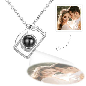 Custom Photo Necklace Projection Creative Camera Shape Gifts Anniversary Gifts for Her