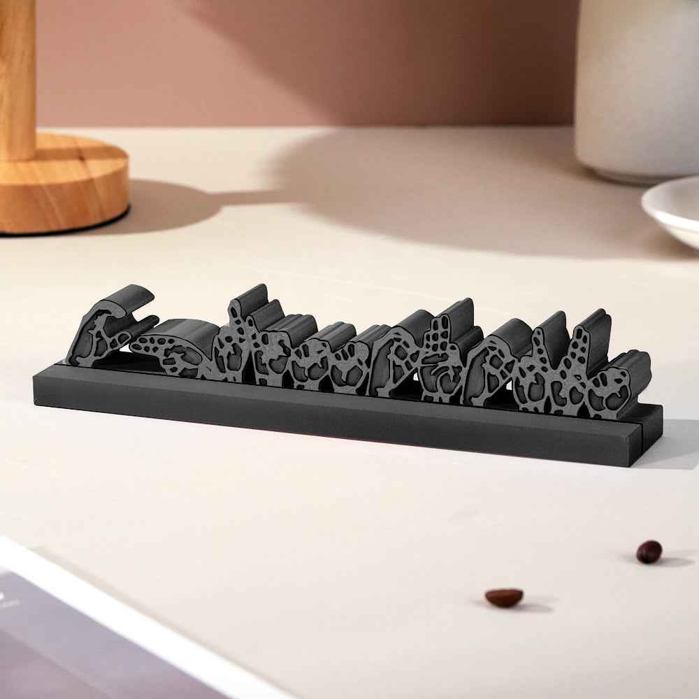 Personalized 3D Printed Sign Language Desk Name Plate Sign Interpreter Gift Teacher Gift