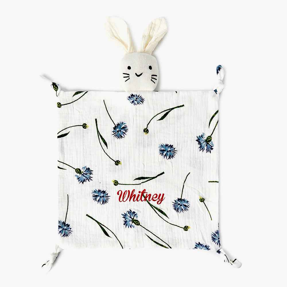 Personalized Soothe Towel Bibs Soft Sleeping Dolls with Embroidered Name Gift for Baby