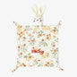 Another view of the personalised baby comforter showing neat stitching