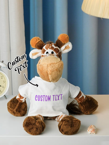 Edge-to-edge fabric detail and neat hems on personalised animal plush — premium finish for lasting keepsake