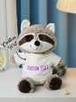 Detailed shot of sewn-in label area where customer details and custom text are added to the personalised plush