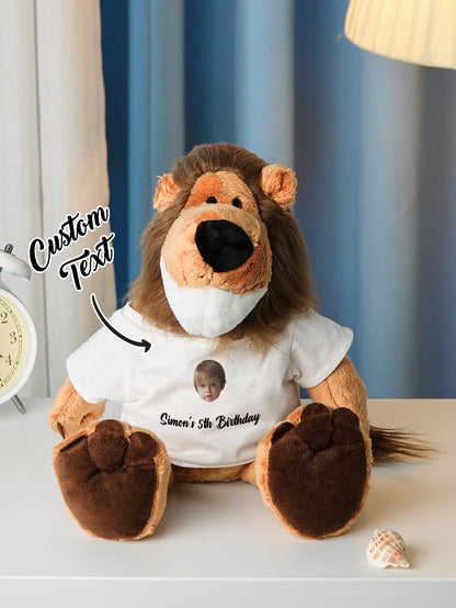 Personalised Baby Gift — Custom Animal Plush Toy Birth Announcement