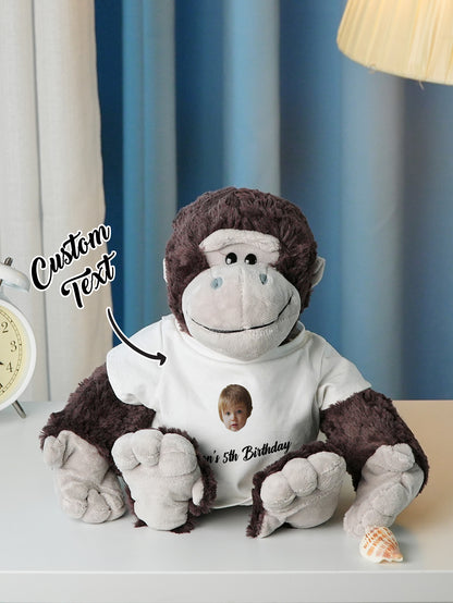 Personalised Baby Gift — Custom Animal Plush Toy Birth Announcement
