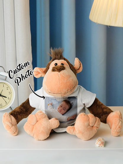 Personalised Baby Gift — Custom Animal Plush Toy Birth Announcement