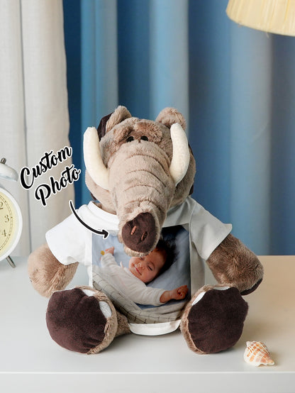 Personalised Baby Gift — Custom Animal Plush Toy Birth Announcement
