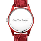 Personalized Men's Photo Watch with Leather Strap