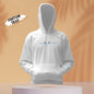 Personalised embroidered 'Heart On My Sleeve' unisex hoodie front view showing embroidered heart on sleeve and custom text — matching couple gift