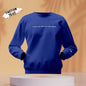 Close-up of 'Heart On My Sleeve' embroidery on round-neck hoodie showing fine stitched detail – personalised clothing hoodie