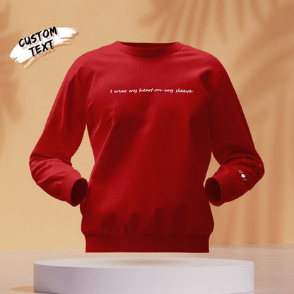 Array showing colour options for the personalised 'Heart On My Sleeve' hoodie – choose from 10 colours for a tailored gift