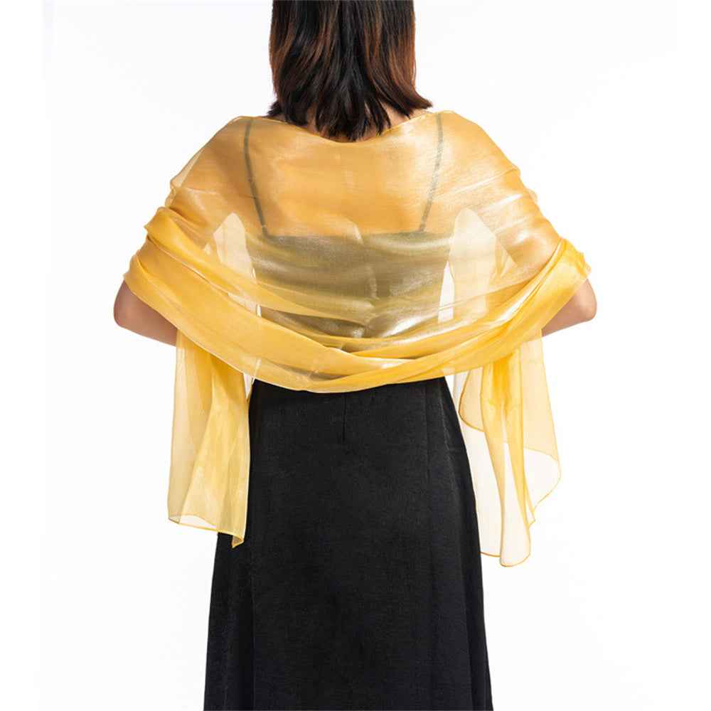Central Chic Bridesmaid Iridescent Wrap Shawl Pashmina For Weddings Parties Brides Bridal Wear