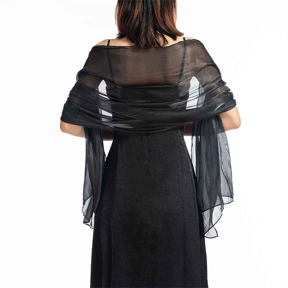 Central Chic Bridesmaid Iridescent Wrap Shawl Pashmina For Weddings Parties Brides Bridal Wear