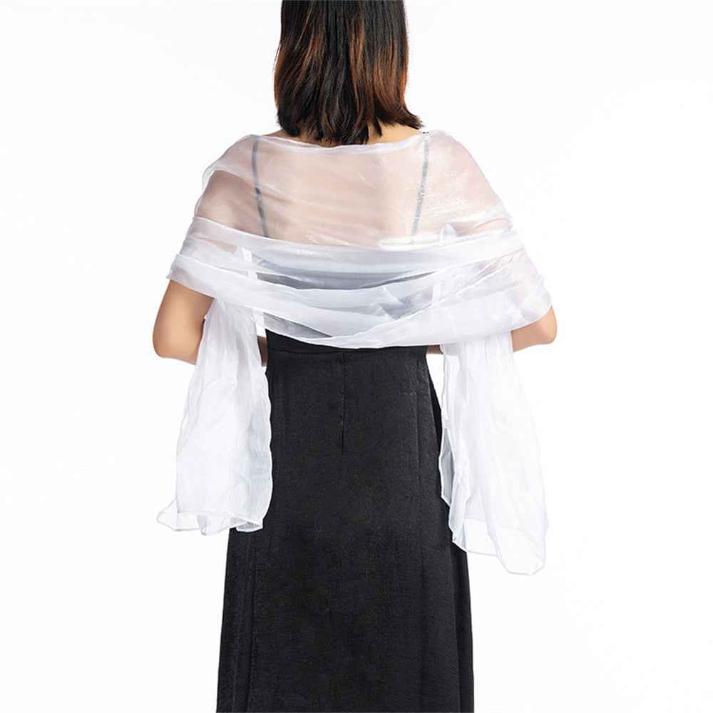 Central Chic Bridesmaid Iridescent Wrap Shawl Pashmina For Weddings Parties Brides Bridal Wear