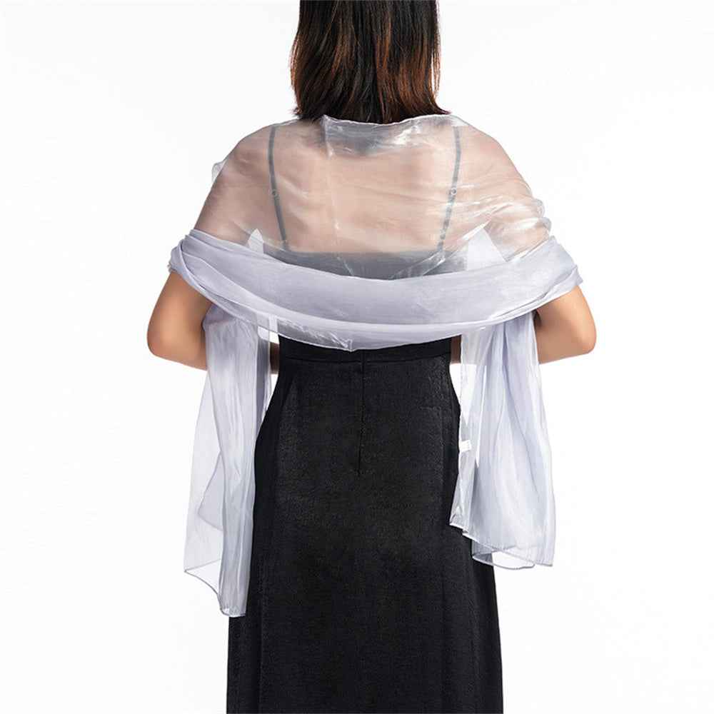Central Chic Bridesmaid Iridescent Wrap Shawl Pashmina For Weddings Parties Brides Bridal Wear