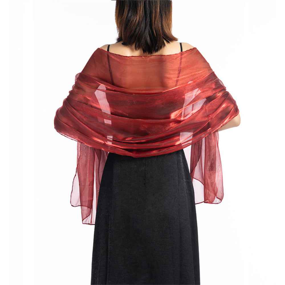 Central Chic Bridesmaid Iridescent Wrap Shawl Pashmina For Weddings Parties Brides Bridal Wear