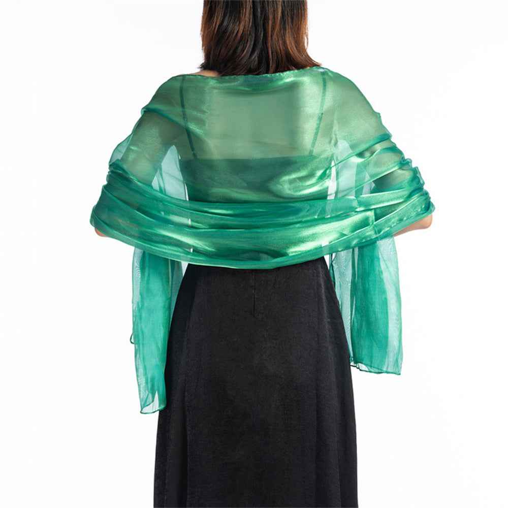 Central Chic Bridesmaid Iridescent Wrap Shawl Pashmina For Weddings Parties Brides Bridal Wear