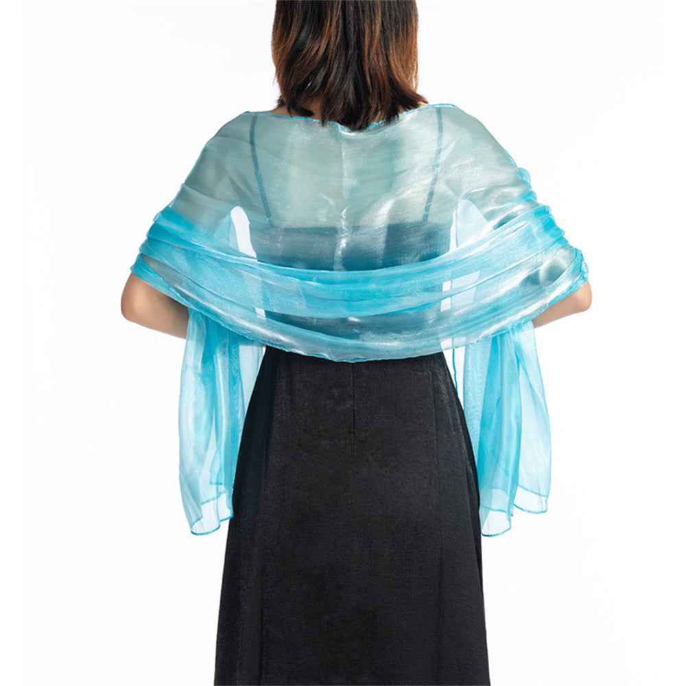 Central Chic Bridesmaid Iridescent Wrap Shawl Pashmina For Weddings Parties Brides Bridal Wear