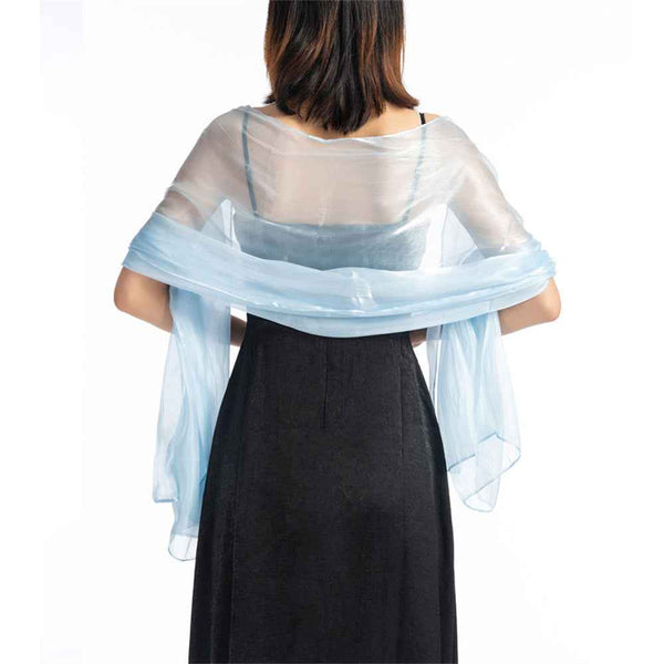 Central Chic Bridesmaid Iridescent Wrap Shawl Pashmina For Weddings Parties Brides Bridal Wear
