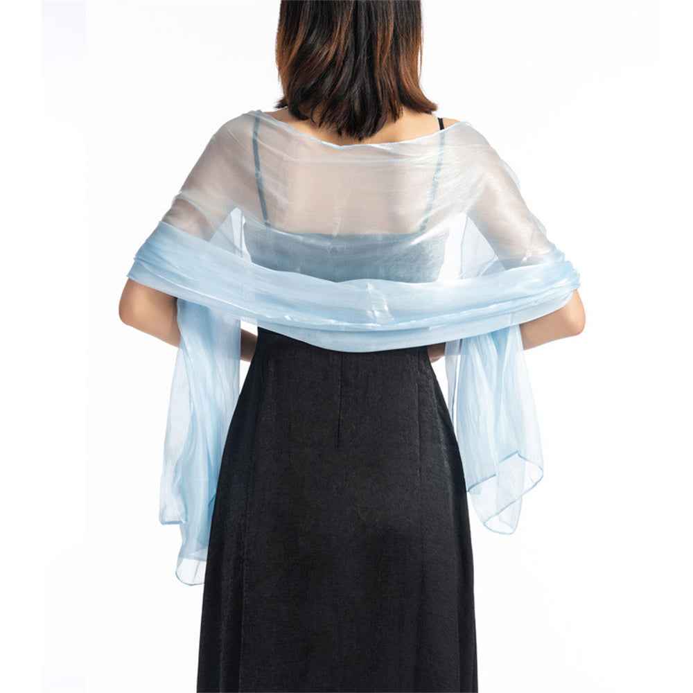 Central Chic Bridesmaid Iridescent Wrap Shawl Pashmina For Weddings Parties Brides Bridal Wear