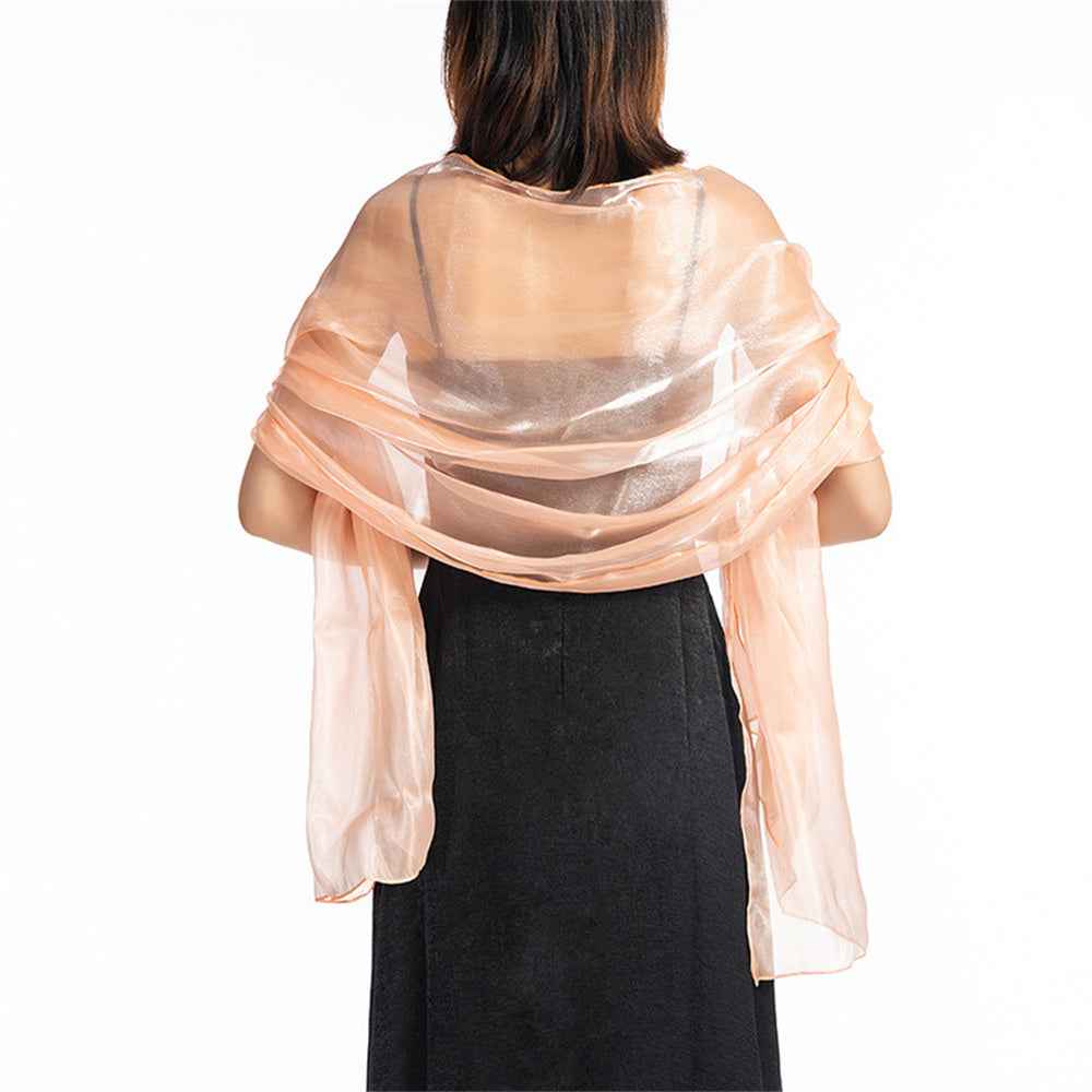 Central Chic Bridesmaid Iridescent Wrap Shawl Pashmina For Weddings Parties Brides Bridal Wear