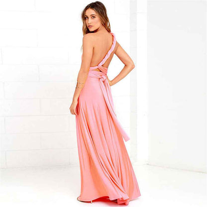 Bridesmaid Dress Infinity Dress Floor Length Convertible Dress Wedding Dress Multiway Dress Rust Dress Evening dress