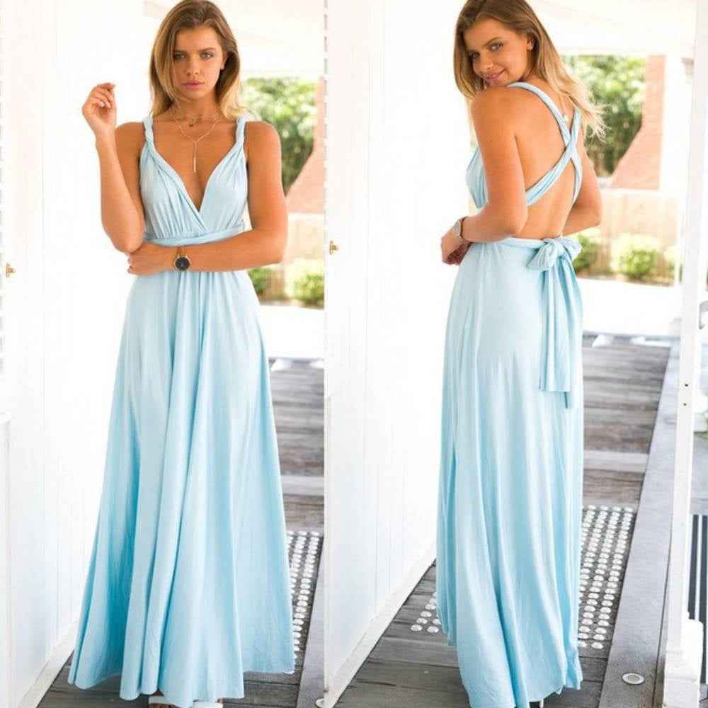 Bridesmaid Dress Infinity Dress Floor Length Convertible Dress Wedding Dress Multiway Dress Rust Dress Evening dress